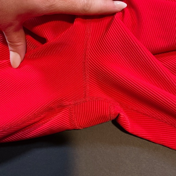 Beach Riot Cara Rib Legging Red High-Rise Ribbed Size Small - Picture 5 of 10